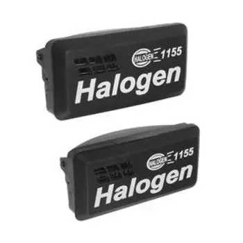 Фара противотуманная AVS PF-1155H, H3, рифленое с откидной крышкой, набор 2 шт 167х80 мм