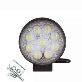 Фара противотуманная GE-WR009S (SL30) "OFF - Road", 9 диодов, 27 Вт, направленный свет, алюминиевый корпус, пылевлагозащищенный, 115х30х125 мм, 12/24 В