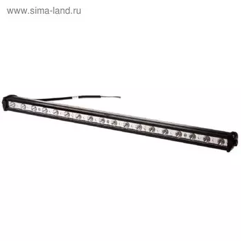 Фара светодиодная Skyway OFF ROAD, прямоугольная, 12 В/24 В, 54 Вт, 18 диодов, 500*30 мм