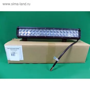 Фара светодиодная OFF ROAD, KS-CL-108 Вт, 36 диодов х 3 Вт (Cree LED), 108 Вт, 7560 Lm, направленный свет, алюминиевый корпус, пылевлагозащищенный, 405х60х75 мм, 9-32 В