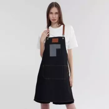 Фартук для мастера, джинсовый, чёрный