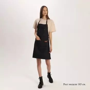 Фартук для мастера, джинсовый, синий