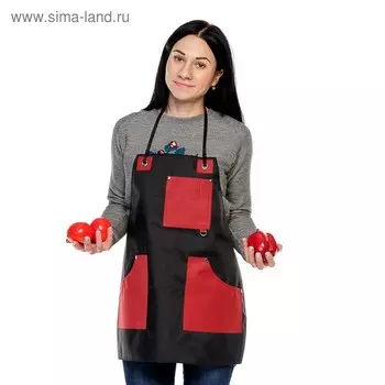 Фартук для работы в саду, 3 кармана