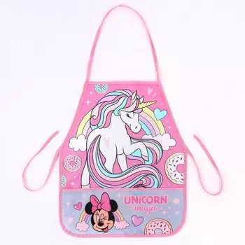 Фартук для труда 490*395, Минни Маус и единорог