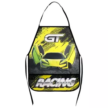 Фартук для труда 490 х 390 мм, (рост 116-146), ФДТ-3 "YELLOW CAR", чёрный/жёлтый