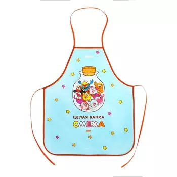 Фартук для труда 535 х 445 мм, Hatber Смешарики зелёный NFn_37147