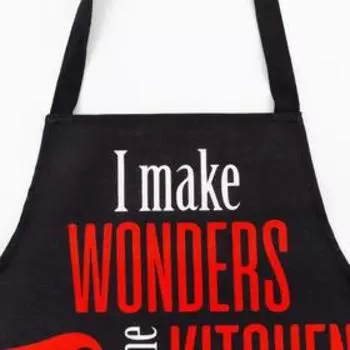 Фартук «Доляна» Big Bad Santa, 6070 см, 100% хлопок, 160 г/м