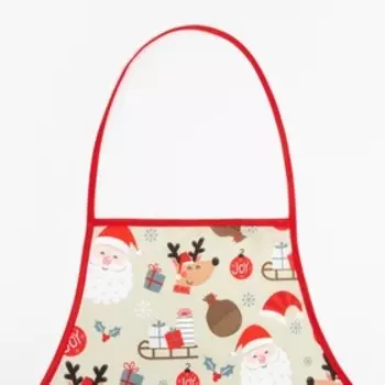 Фартук Доляна "Санта", 70*54 см, 100% п/э