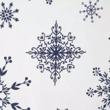 Фартук "Доляна" Синие снежинки 60х65 см, 100% хлопок, 164 г/м2