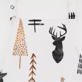 Фартук "Доляна" X-Mas 60х65см, 100%хл, рогожка 164 г/м2