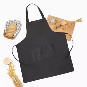 Фартук Экономь и Я, чёрный, 6270 см, 100% п/э