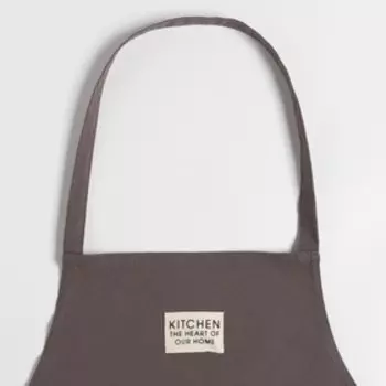 Фартук «Этель» Kitchen, 6070 см, серый, 100% хлопок, саржа 220 г/м