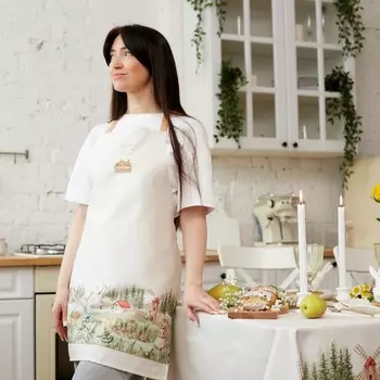 Фартук «Этель. Кроличья ферма», 6070 см, 100% хлопок, саржа 190 г/м