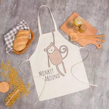 Фартук «Этель» Monkey Around, 4050 см, 50% п/э, 50% лён