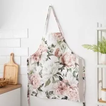 Фартук «Этель. Пионы», 6070 см, 100% хлопок, саржа 190 г/м