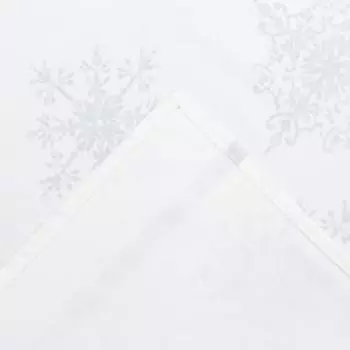 Фартук новогодний "Этель" Серебряные снежинки 60х65 см, 100%хл, 190г/м2