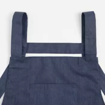 Фартук «Этель. Стиль», синий, 6075 см, 60% п/э, 20% хлопок, 20% лён