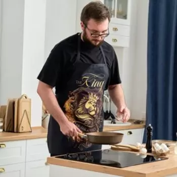 Фартук Этель The King of the kitchen 7371 см, 100% хлопок, саржа 190 г/м