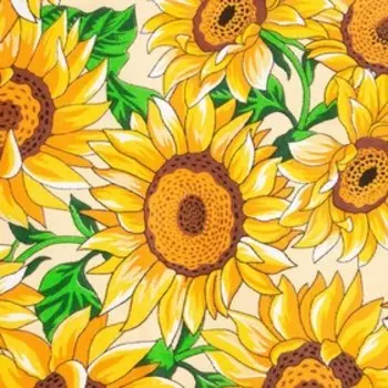 Фартук кухонный Мари Санна Подсолнухи 9573-1, рогожка