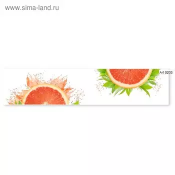 Фартук кухонный МДФ PANDA Грейпфрут, 0203