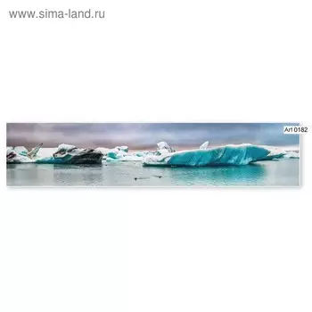 Фартук кухонный МДФ PANDA Ледники, 0182