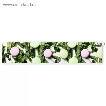 Фартук кухонный МДФ PANDA Макаруны, 0219