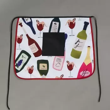Фартук кухонный «Вино», с карманом