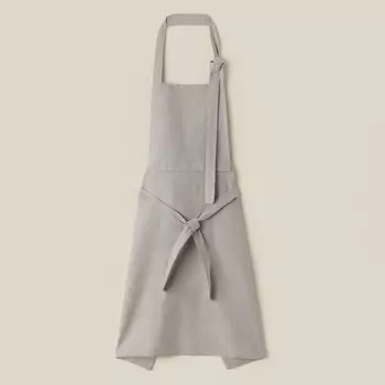 Фартук кухонный женский на завязках SL HOME Heavenly, 74120 см, цвет небесный, 100% лён, 200 г/м