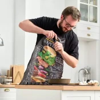 Фартук «Легендарные бургеры», 6580 см, оксфорд, 100% п/э, 210 г/м