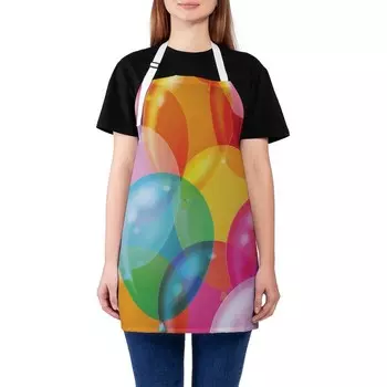 Фартук кухонный с фотопринтом «В окружении шаров», регулируемый, размер OS