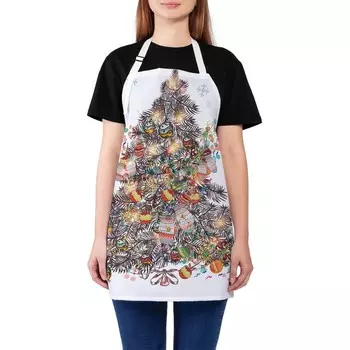 Фартук кухонный с фотопринтом «Место для подарков», регулируемый, размер OS