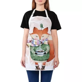 Фартук кухонный с фотопринтом «Любитель тепла», регулируемый, размер OS