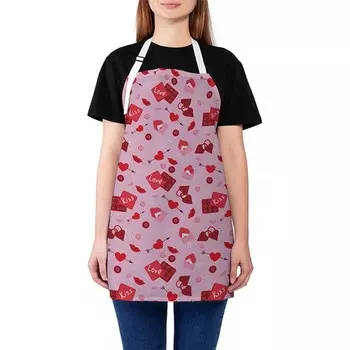 Фартук кухонный с фотопринтом «Kiss love», регулируемый, размер OS