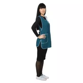 Фартук габардин, р. 42-50, рост 158-164 см, цвет зелёный