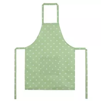 Фартук женский Green polka dot, размер 60х80 см, цвет зеленый