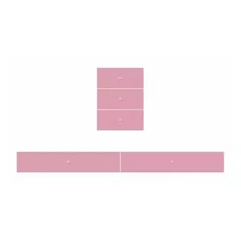 Фасад к детской кроватке Polini kids Simple 1100, цвет роза