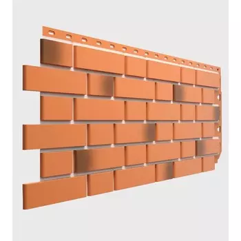 Панель фасадная DCKE STANDARD «ФЛЕМИШ», 1095420 мм, цвет красный жжёный