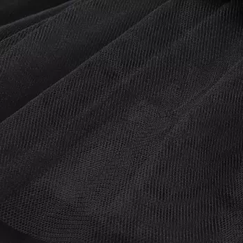 Фатин для рукоделия и шитья, 40 г/м, ширина 160 см, чёрный