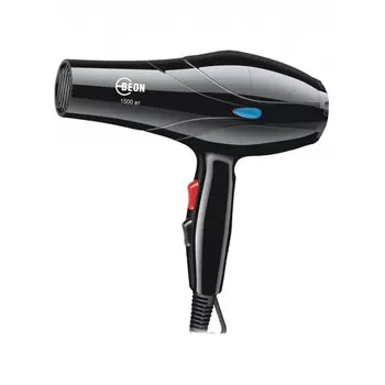 Фен Beon BN-610, 1500 Вт, 2 скорости, 3 температурных режима, концентратор, чёрный