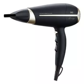 Фен BQ HD2021B, 2200 Вт, 2 скорости, 3 температурных режима, чёрно-золотистый