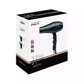 Фен Gamma PIU-2001 R, 2200 Вт, 3 температурных режима, 1 насадка
