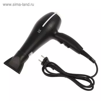 Фен Irit IR-3147, 2000 Вт, 2 скорости, 2 температурных режима, концентратор, чёрный
