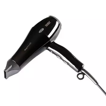 Фен парикмахерский HUSH Mega Pro 530, 2400 Вт, 2насадки, 2 скорости, 3температуры, шнур3.5 м 93993