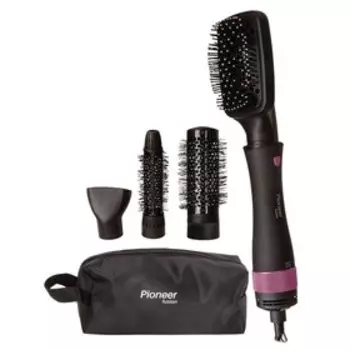 Фен-щётка Pioneer HB-1002D, 1000 Вт, 2 температурных режима, чёрно-фиолетовая