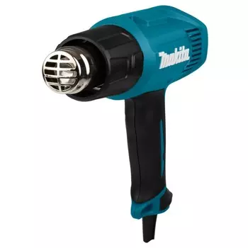 Фен строительный Makita HG5030K, 1600 Вт, 350/500 °С, 300-500 л/мин, 4 насадки, кейс