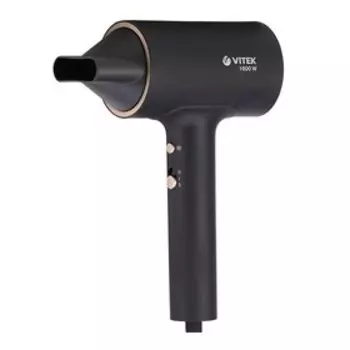 Фен Vitek VT-1305, 1600 Вт, 2 режима, 1 насадка, шнур 1.8 м