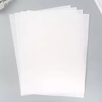 Фетр 1 мм, «Белый», набор 4 листа, 3040 см