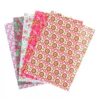 Фетр А4, 5 листов, 5 цветов, BRAUBERG "Цветочный вальс", с рисунком