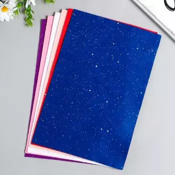 Фетр "BLITZ" 2,2 мм 20х30 см ± 2 см (набор 6 шт) ассорти №1