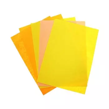 Фетр цветной жесткий, А4, deVENTE "Оттенки желтого" 5 листов, 5 цветов, толщина 1.5 мм